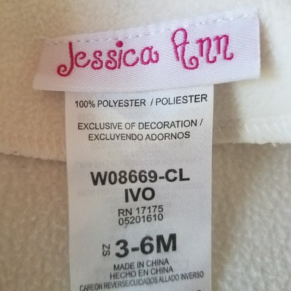 Jessica Ann Pink, Green and White Coat 100% Polyes - Picture 5 of 8